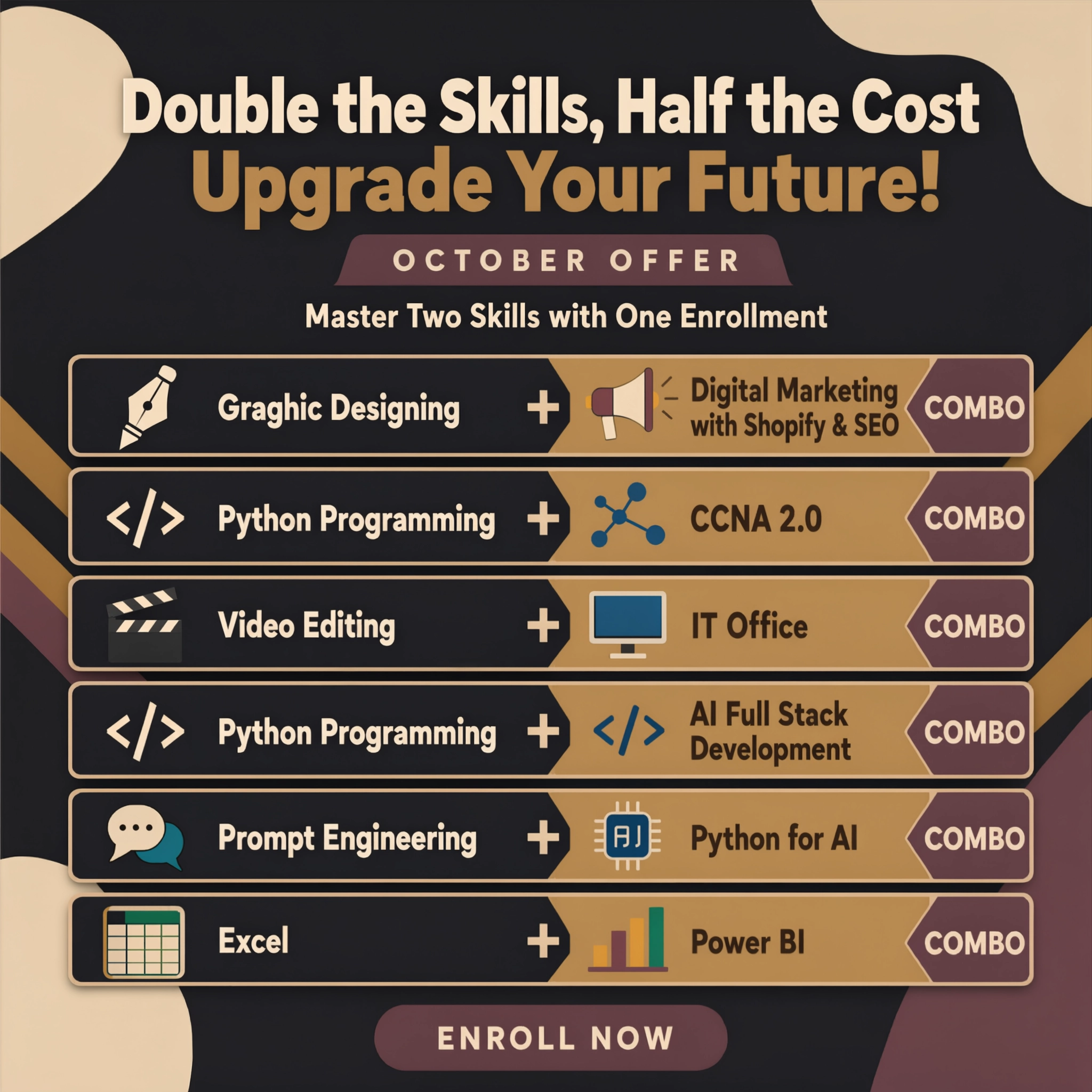 Defence Day Offer - Pay 1 fee, get 2 skills. Enroll in AI Full Stack Development and get Python Programming Course free.